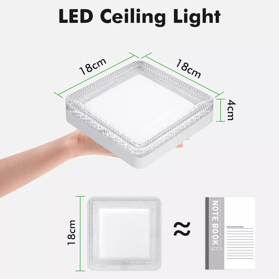 LED Round & Square Ceiling Light – 12W-48W. IP44