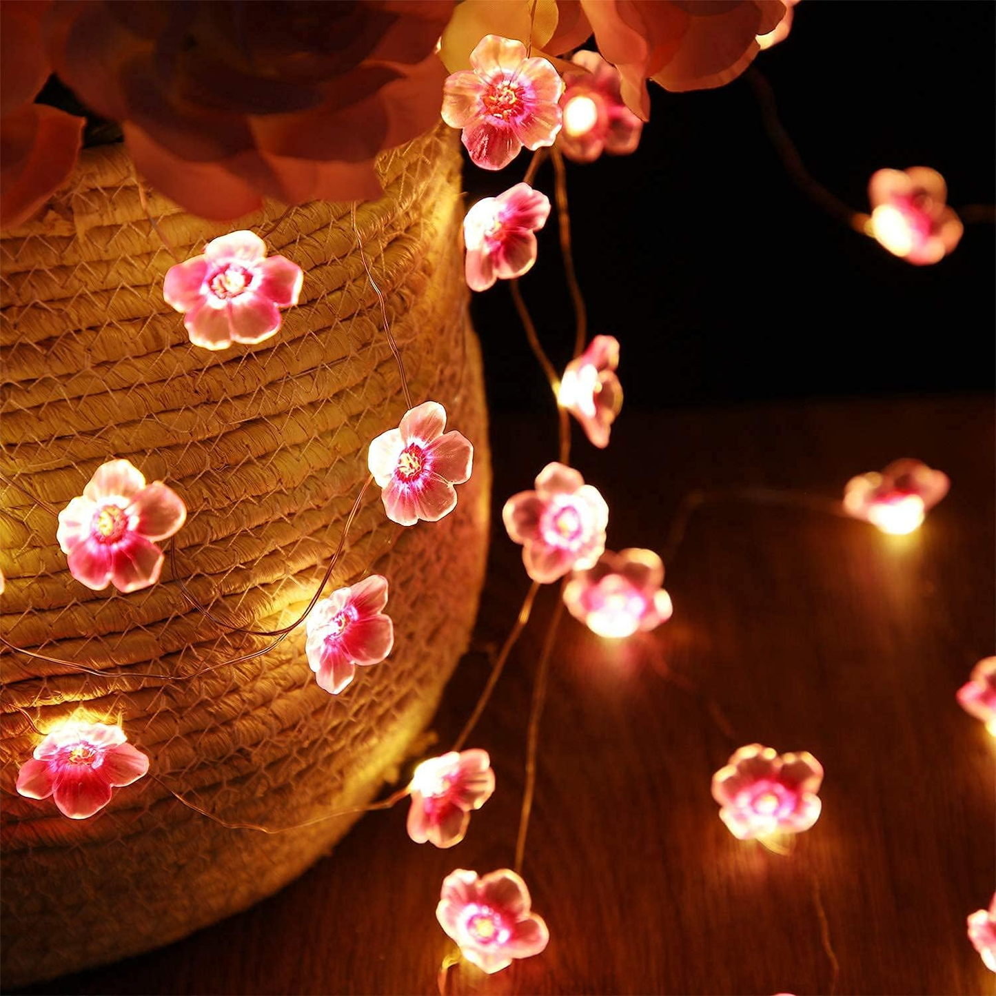 Battery Operated pink fairy lights