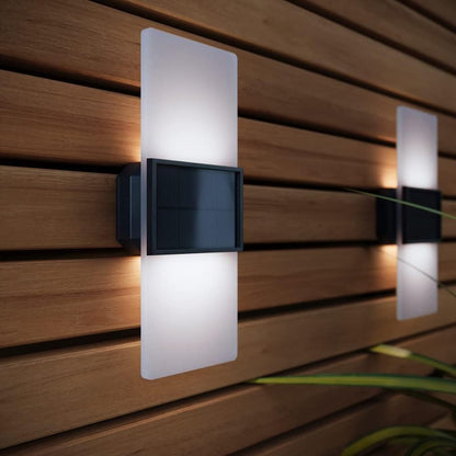 SolarCentre Gemini XL Outdoor Wall Lights. Set of 2. 27cm