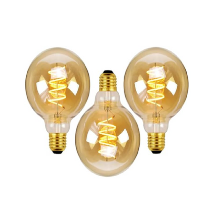 E27 LED Vintage Edison Bulb 4W Globe Spiral