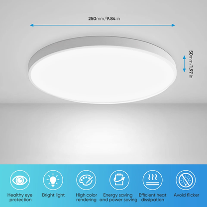 Round LED Ceiling Light Panel – Modern Waterproof Downlight