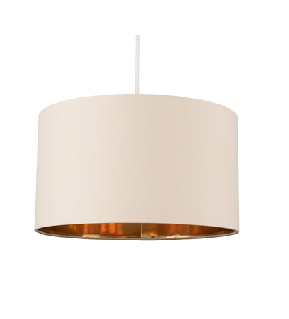 Large Modern Black and Gold Drum Light Shade. Pendant Lights. Home Décor & Improvement Essential