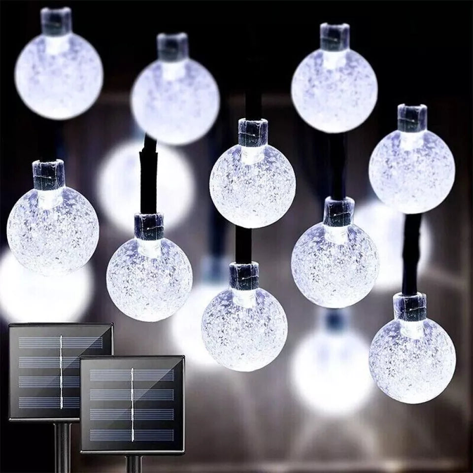 100 LED Solar String Lights – Retro Hanging Fairy Ball Lights for Garden & Outdoor Decor