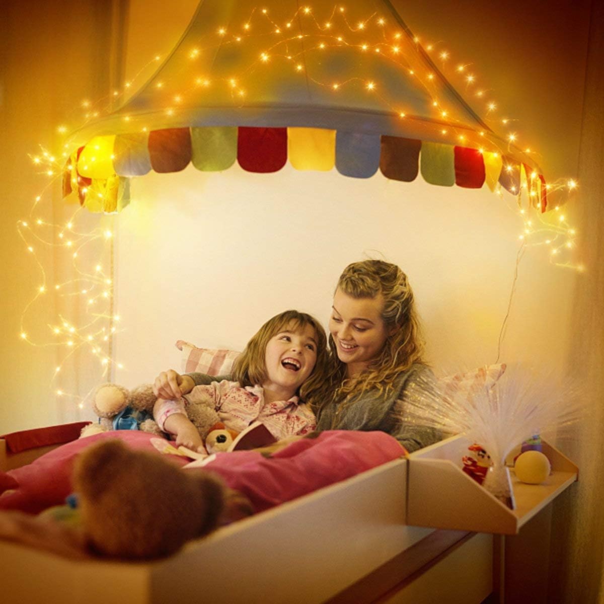 [2 Pack] 120 LED USB String Lights – 40ft. 8 Modes. Waterproof. Remote Controlled