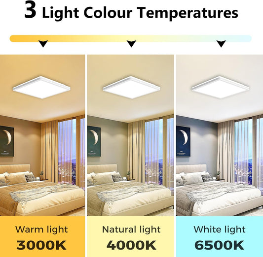 22CM LED Ceiling Light. 18W. 3 CCT Waterproof Flush Mount