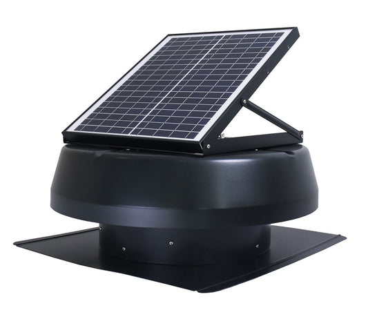 ILG8SF301A - iLiving HYBRID Smart Exhaust Solar Roof Attic Exhaust Fan. 14. 40-Watt. Black. 15-Year Warranty
