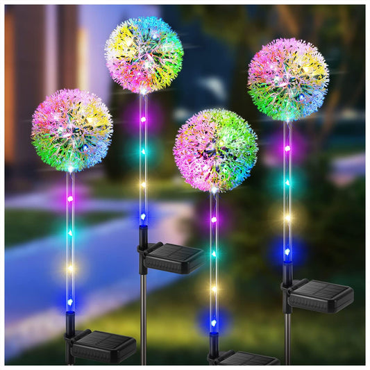 4 Pack Colorful Garden Lights