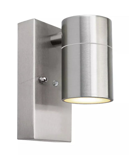 Modern Stainless Steel Outdoor Garden Wall Down Light. GU10 Base