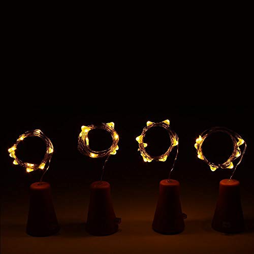 Guirlande Lumineuse Solaire Bouchon LED pour bouteille (Lot de 6)
