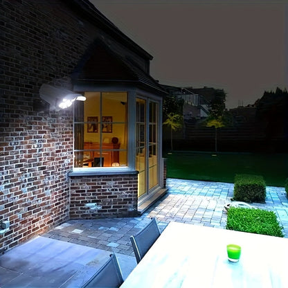 Remote Control Motion Sensor Solar Security Camera Light. 800 Lumens. 77 LEDs