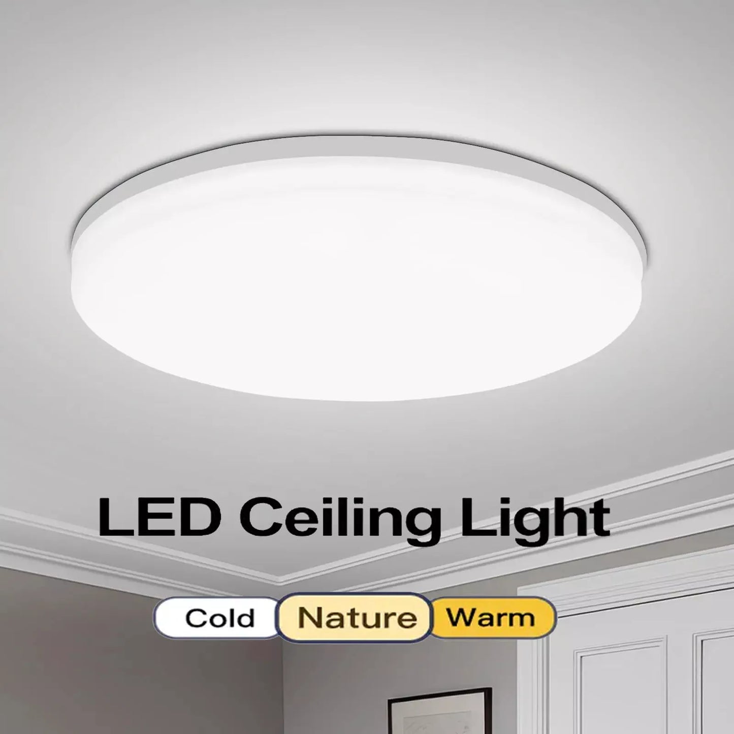 48W LED Ceiling Light Panel Down Lights Bedroom Kitchen Living Room Corridor Lamp