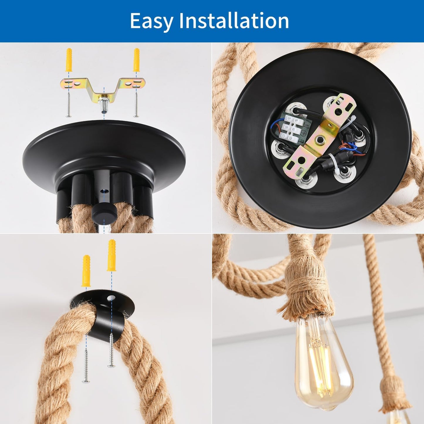 6-Head Spider Chandelier Pendant Light. Adjustable Industrial Ceiling Lamp
