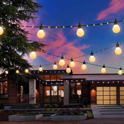 Warm White Solar Garden Lights – 100 LEDs. USB. Waterproof