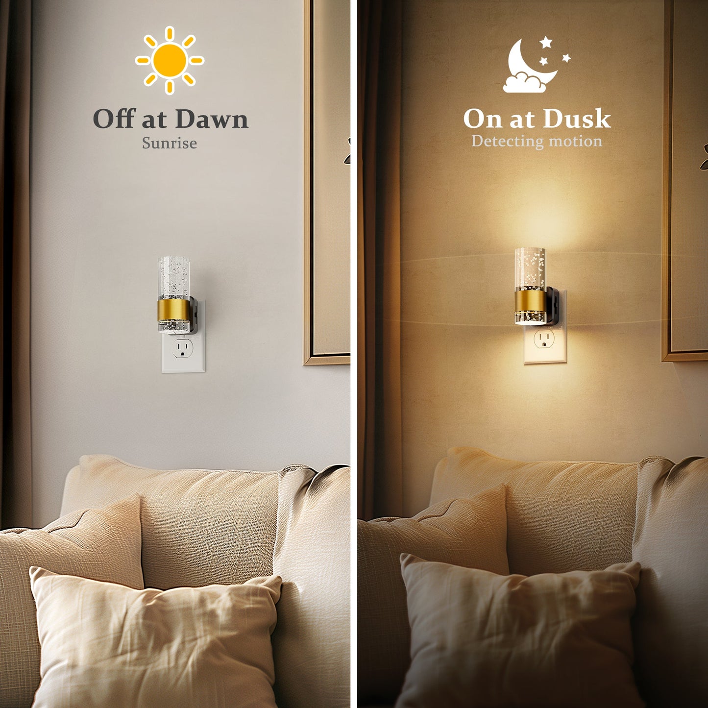 Plug-in Night Light Acrylic Bubble Style