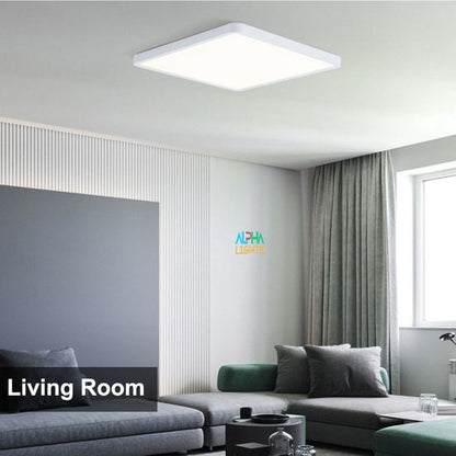 18W LED Ceiling Light 12 inch Square. 6500K Cold Light Super Bright Ceiling Lights