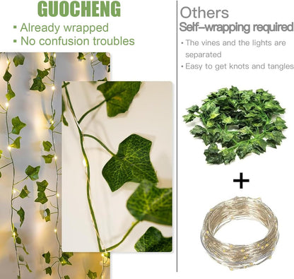 2M 20 LED Battery Operated Ivy Vine Fairy Lights