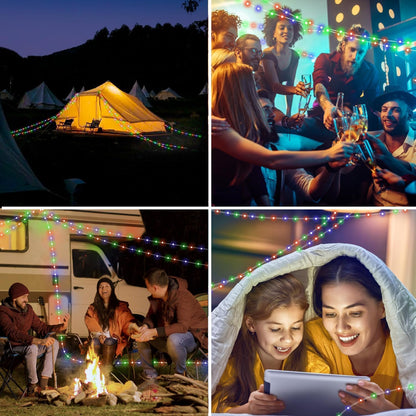 Rechargeable Camping String Lights – 20M. Portable. Multi-Mode