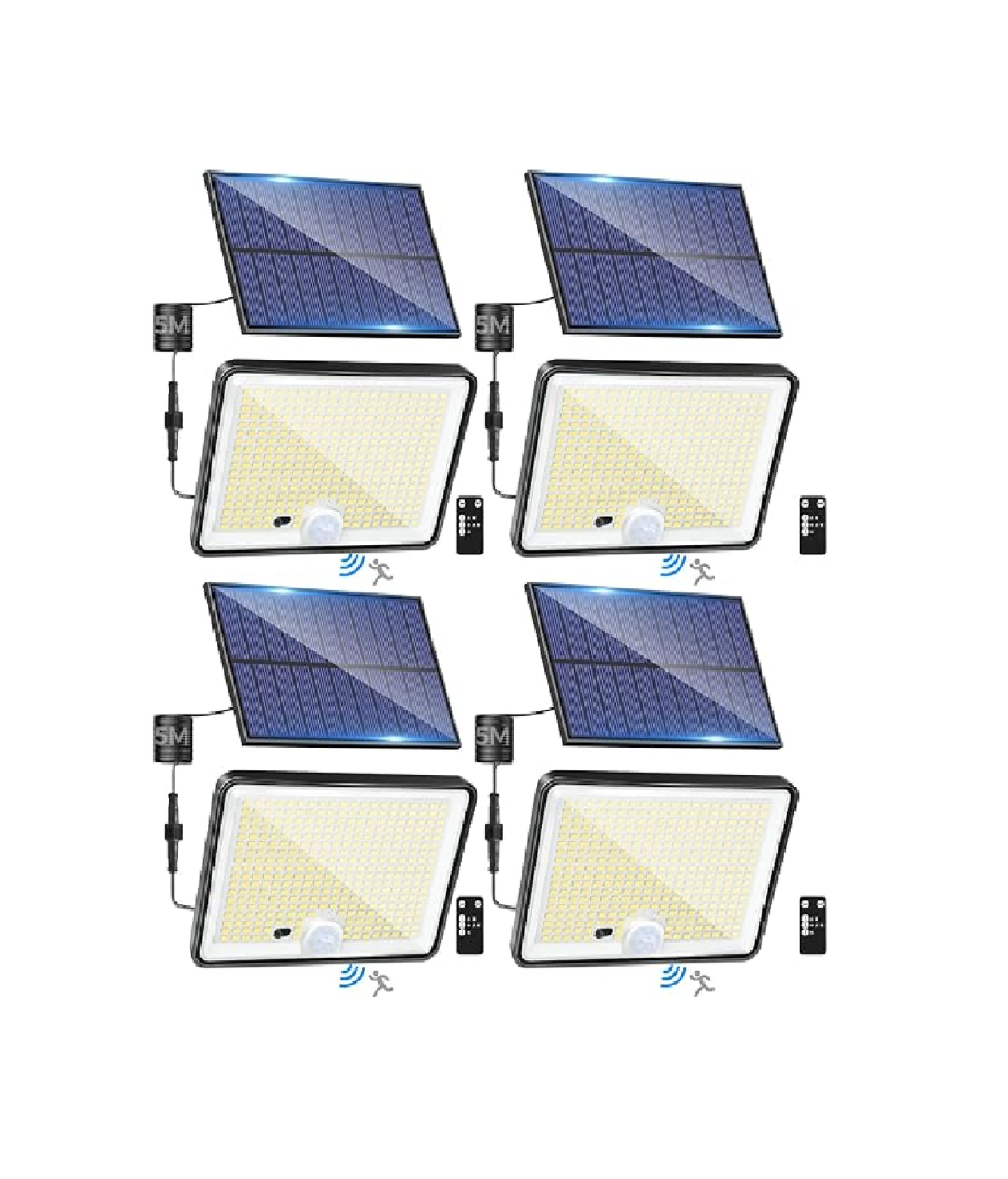 342LED Solar Security Lights with Remote & Motion Sensor
