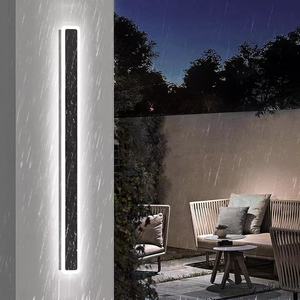 Modern LED Wall Light Sconce – Waterproof Outdoor/Indoor Strip Lamp. IP65. 24W
