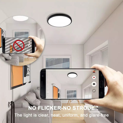 Round LED Ceiling Light Panel – Modern Waterproof Downlight