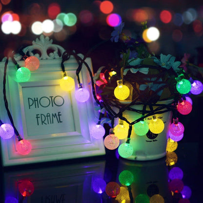 50 LED Solar Fairy Lights. Multi-Coloured. Waterproof. 23ft