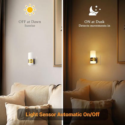 Dimmable Plug-in Motion Sensor Night Light. 3000K