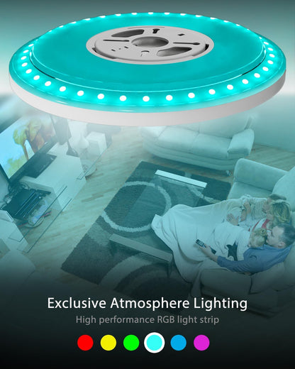 30CM LED Ceiling Light with Remote & RGB Backlight