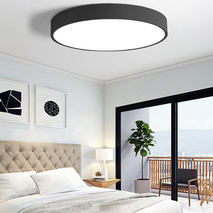 24W Round LED Flush Mount Ceiling Light. Acrylic Lamp Shade. Lighting Fixture for Bedroom Corridor Decoration