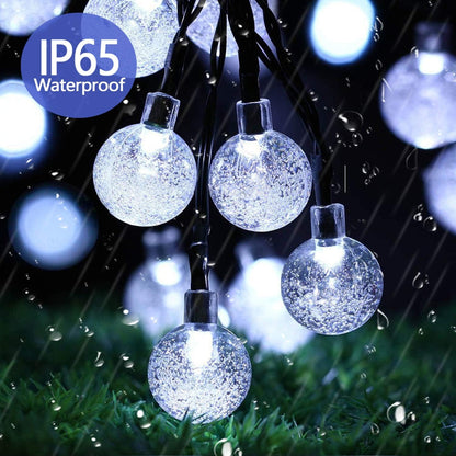 59ft Solar Globe String Lights. 100 LED. Waterproof. 8 Modes