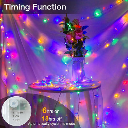 Battery Operated Waterproof Fairy Lights – 3M. 30 LED. Multi-Coloured