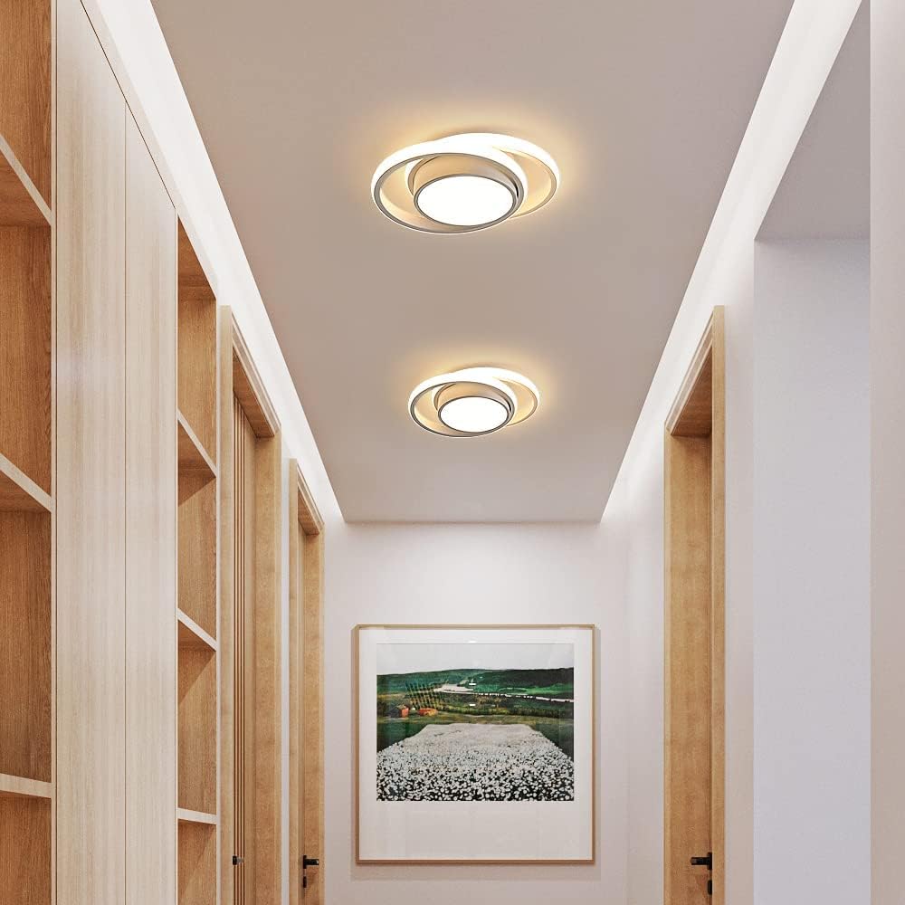 Modern LED Ceiling Lights 32W 2350lm. Warm White 3000K. Round Ceiling Lighting for Bedroom Hallway Balcony Corridor