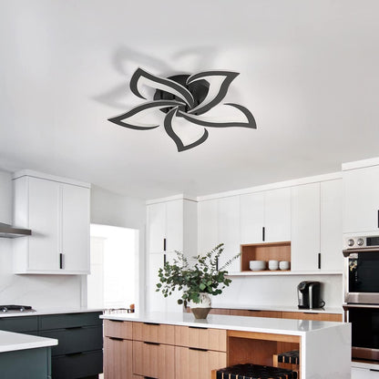 Modern Petal LED Ceiling Light – 60W Cool White Flush Mount Fixture
