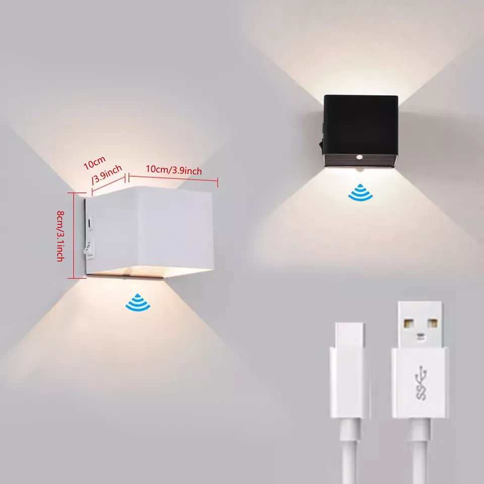 Modern Indoor LED Wall Lamp – Warm White Light. Wall Mounted. IP44 Rated