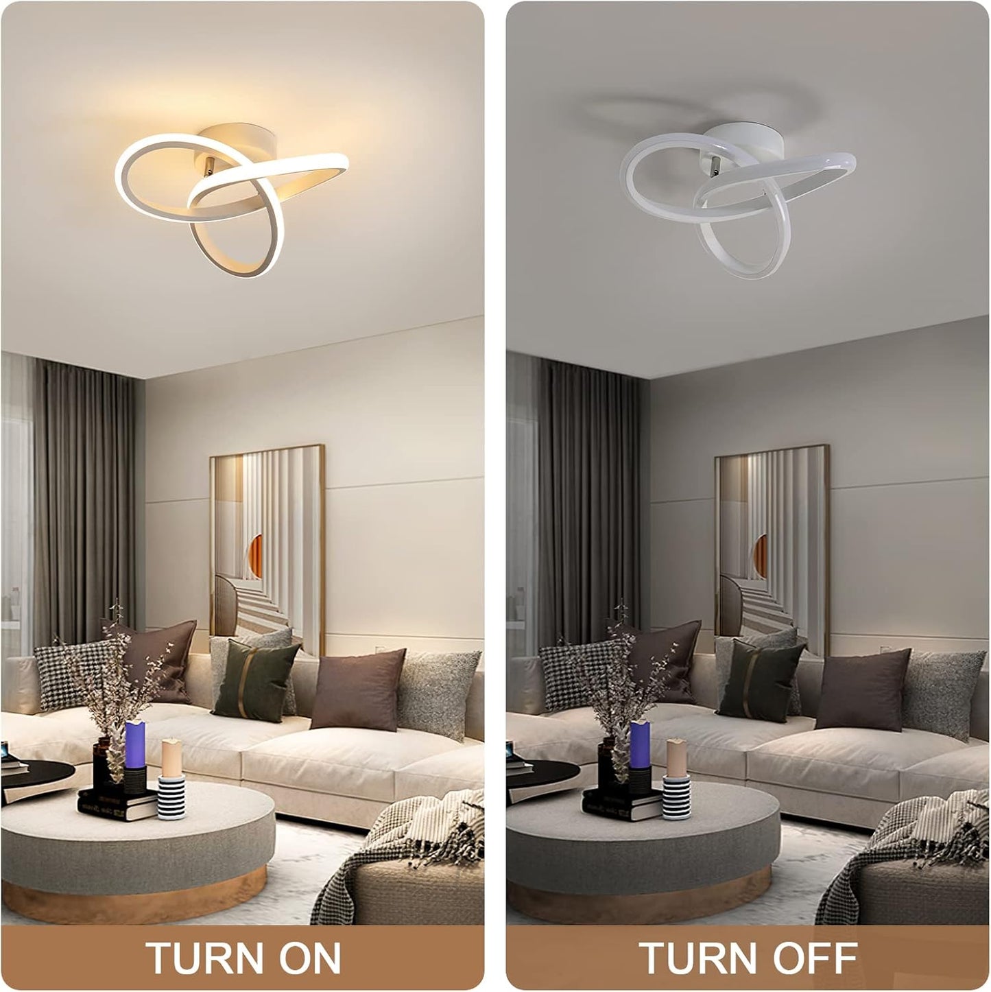 Modern LED Ceiling Light. Stylish Chandelier