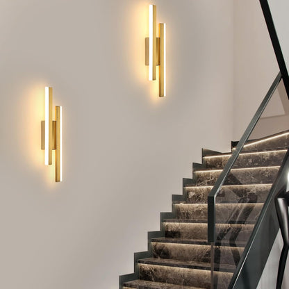 Gold LED Wall Light. 40CM Modern Warm White Sconce