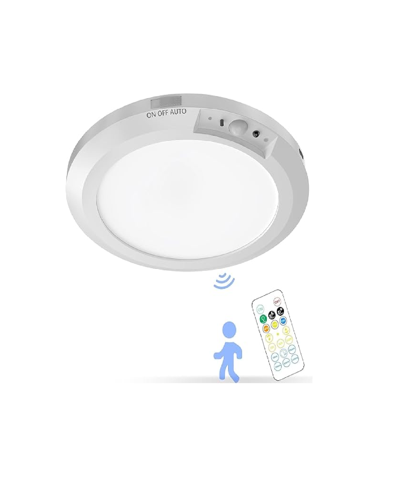 Rechargeable Motion Sensor Ceiling Light. 3 CCT. 400LM
