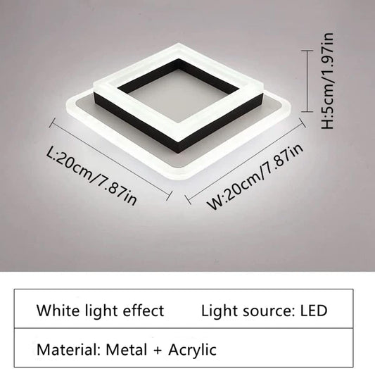 24W LED Ceiling Light. Cold White. Modern Flush Mount