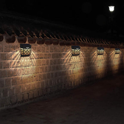Solar Fence Lights 8 Pack – Outdoor Waterproof Decorative Garden