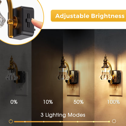 Plug-in Night Light Floral Style (Down)