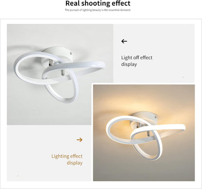 minfair Modern LED Ceiling Light – Round Geometry. 18W. 24cm Diameter