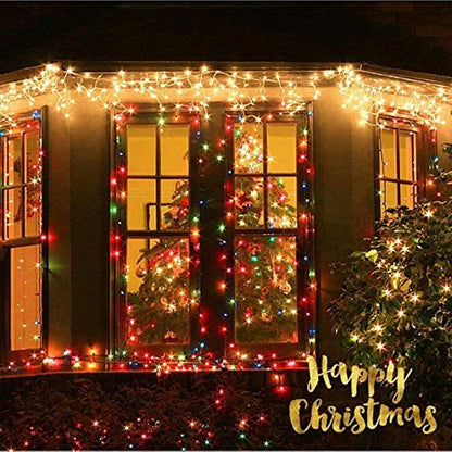 Solar Star String Lights. 23ft 50 LED. Warm White