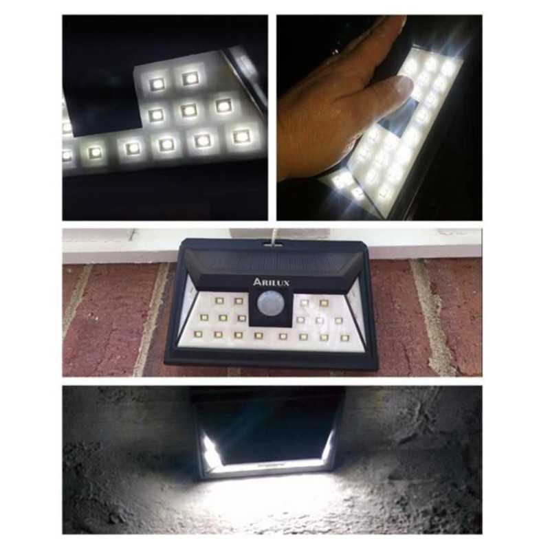 3W Motion Sensor Security Solar Wall Lights
