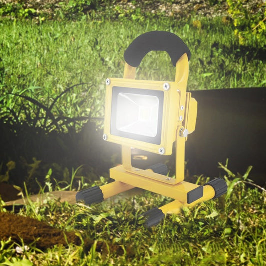 Koolatron 12V Cordless Rechargeable Work Light. Weatherproof Indoor/Outdoor Flood Light. Long-Life LED Lantern with 12V DC/110V AC Charging Cords. for Construction. Camping. Jobsite. Emergency