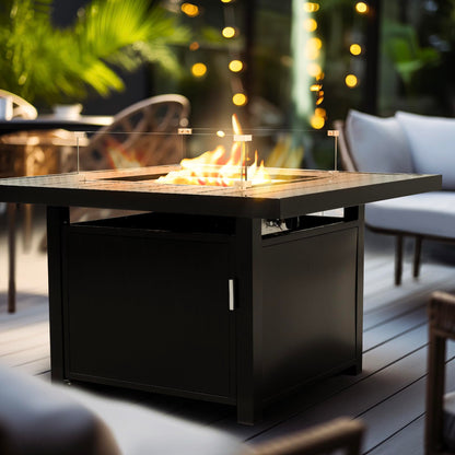 Aluminum Propane 48 Outdoor Fire Pit Table