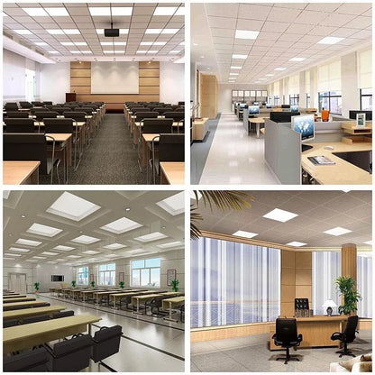 70W LED Recessed Ceiling Light Panel 600x600mm. 6500K Cool White. Ultra-Slim Design for Bedroom Lighting