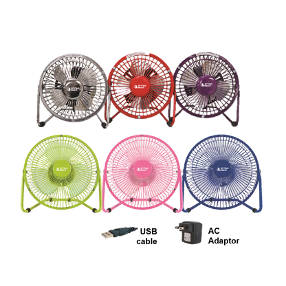 High Velocity Personal Desk Fan with Two Charging Options