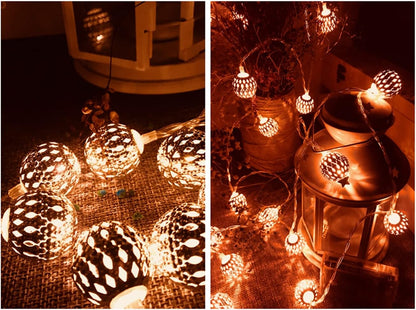 USB Moroccan Fairy Lights – 20 Warm White LEDs