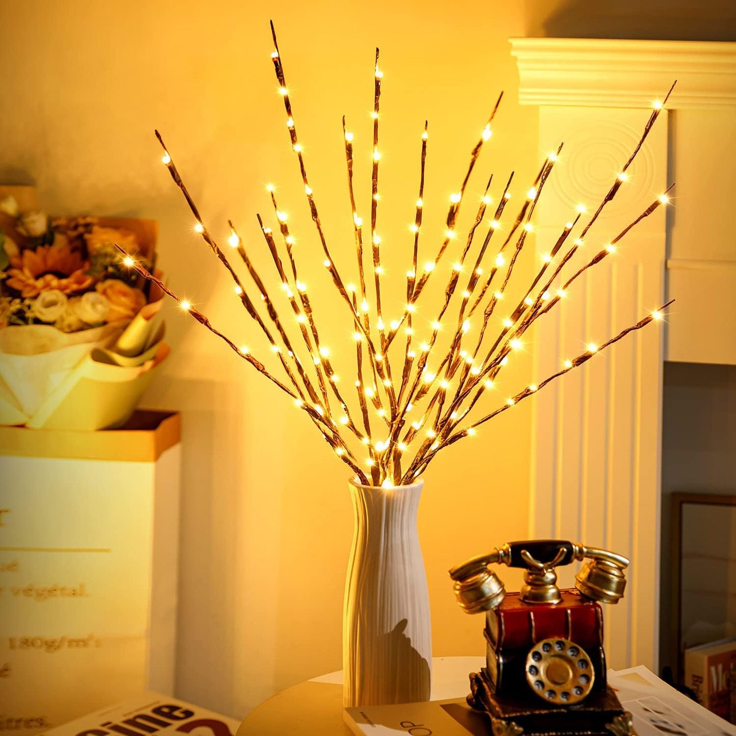 3 Pack USB Twig Branch Lights