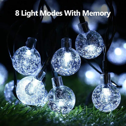 100 LED Solar String Lights – Retro Hanging Fairy Ball Lights for Garden & Outdoor Decor