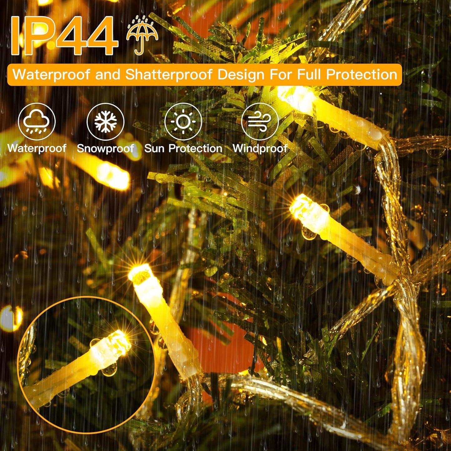 40M Fairy Lights – 400 LEDs. Waterproof. Timer. Dimmable